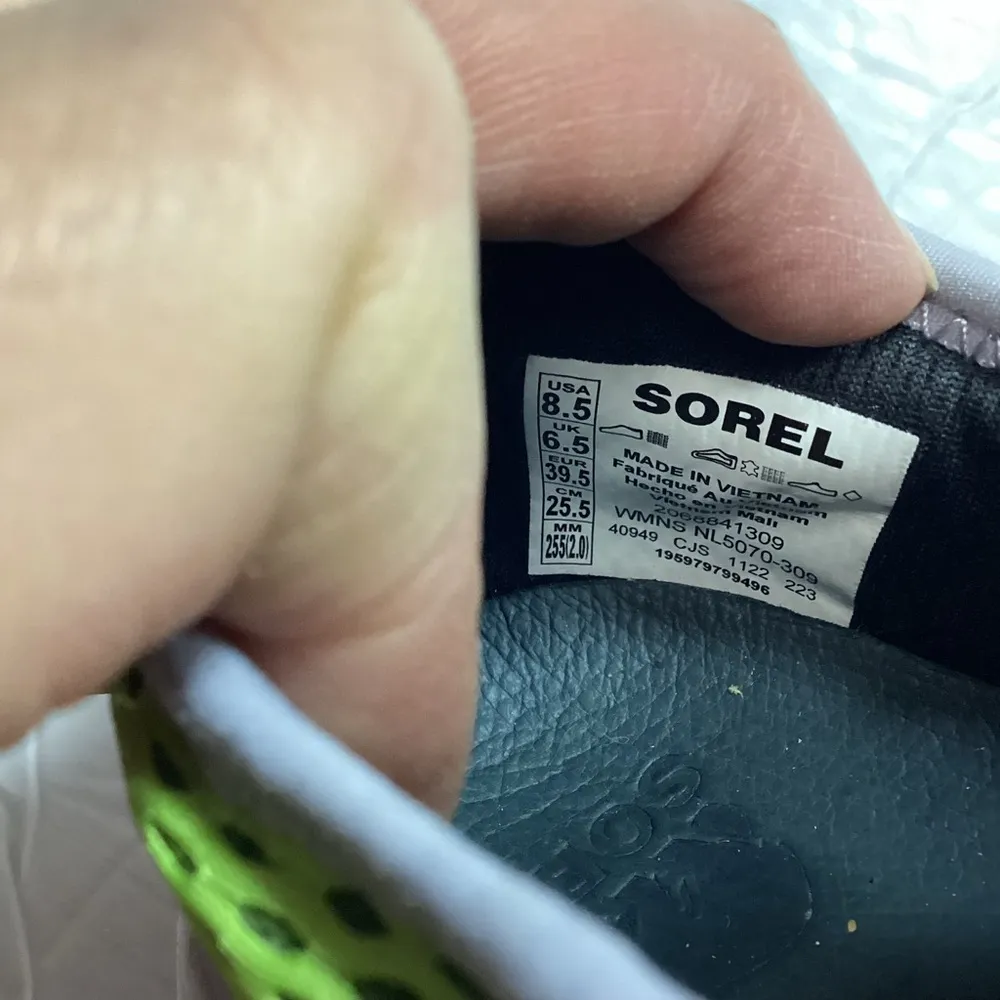 Sorel Women's Kinetic Impact II Lace Sneakers Shoes Green - Image 8