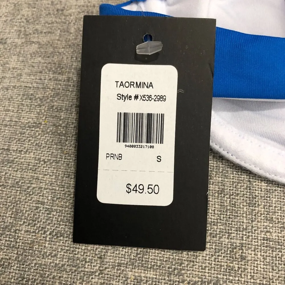 Frederick's of Hollywood Taormina One Shoulder Bikini Top Underwire Blue S - Image 3