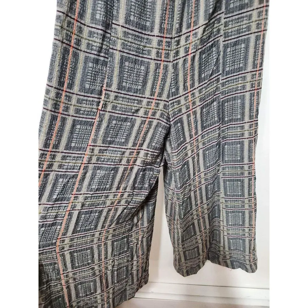 Free People Marley Plaid Jumpsuit Size L - Image 7