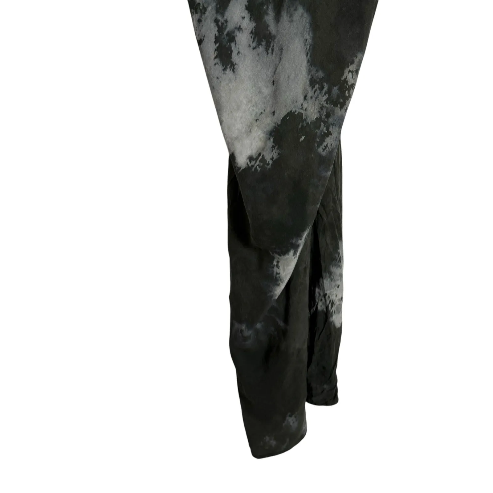 Samsoe Applesi Dark Blue Moody Tie Dye Cowl Neck Long Viscose Slip Dress S - Image 11