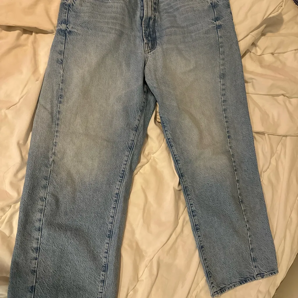 MOTHER Light Blue Ankle & Cropped Jeans Size 31 - Image 2