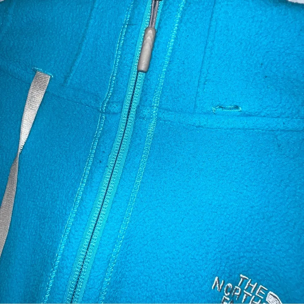 The North Face Polyester Jacket in Blue Full Zip with Hood Large - Image 6