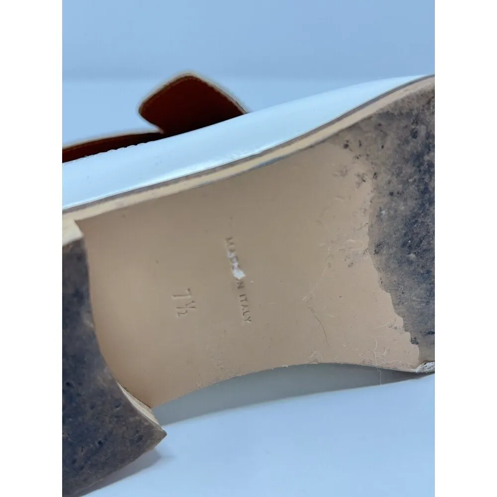 Everlane Womens Shoes White The Modern Loafer Mule Leather Slide Italian US 7.5 - Image 4