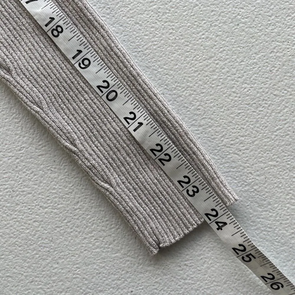 Collusion Mini Dress Ribbed Fitted Long Sleeves Juniors Sz 4 Knit Brownish Gray - Image 8