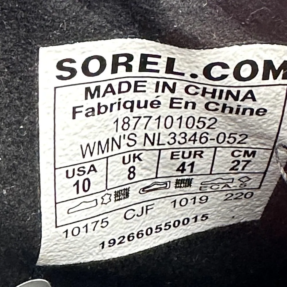 Sorel Arctic Wedge II Chelsea Boots Ankle Pull On Leather Waterproof Black 10 - Image 5