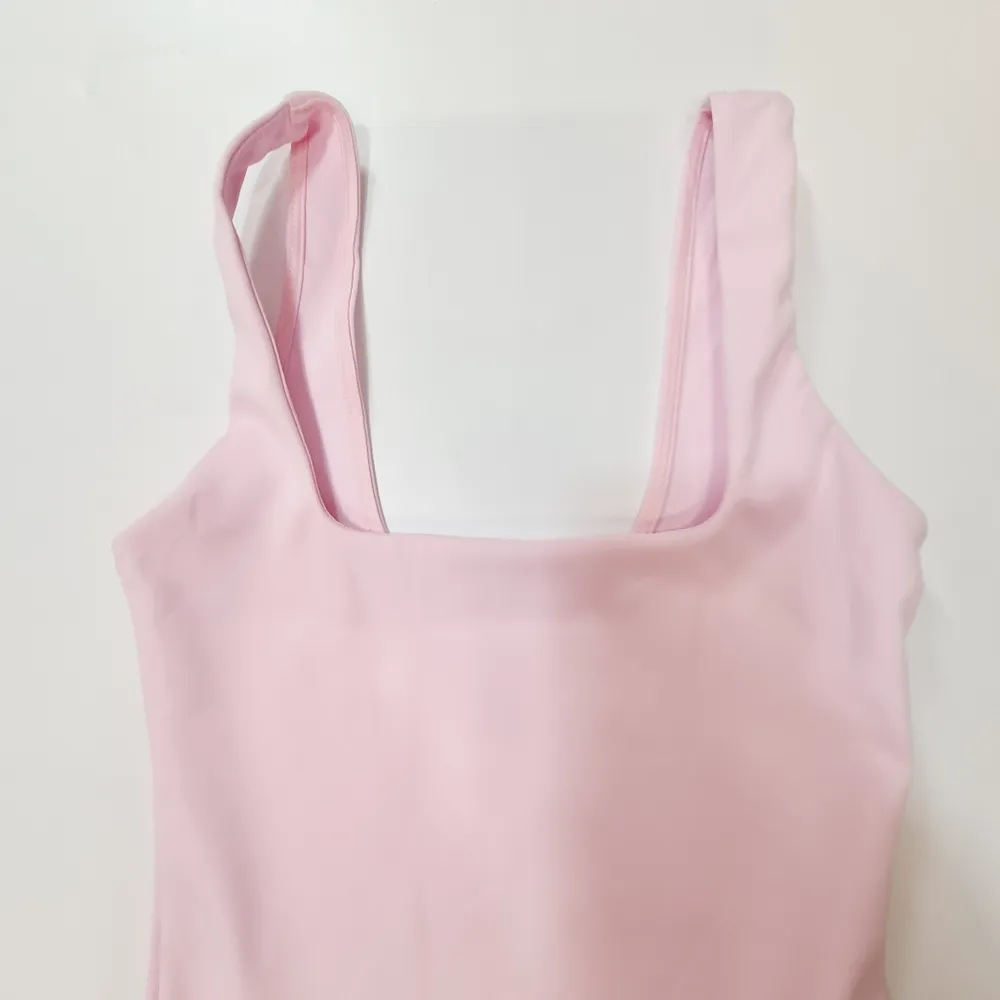 Good American Scuba Modern Tank Bodysuit in Rose Quartz001 - Image 5