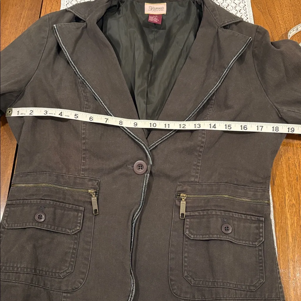 Buffalo David Bitton Leather Trim Blazer - Image 6