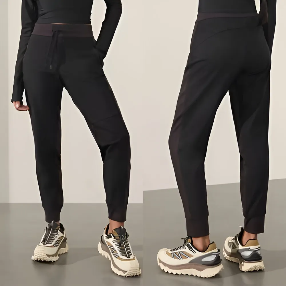 Athleta Womens Headlands Hybrid UPF 50‎ Hiking Trek Jogger Pants Size 10 Black - Image 2