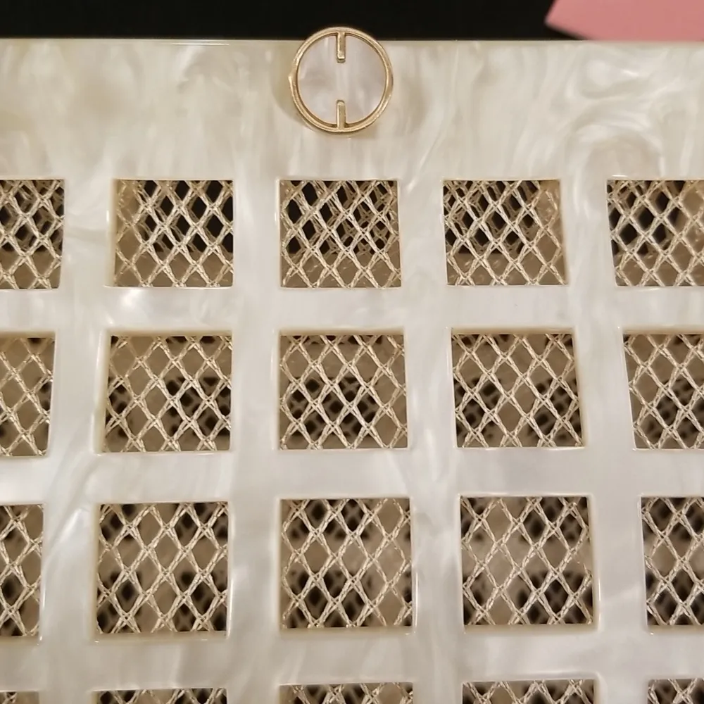 💕CULT GAIA💕 Alana Acrylic Shoulder Bag ~ Ivory NWT - Image 13