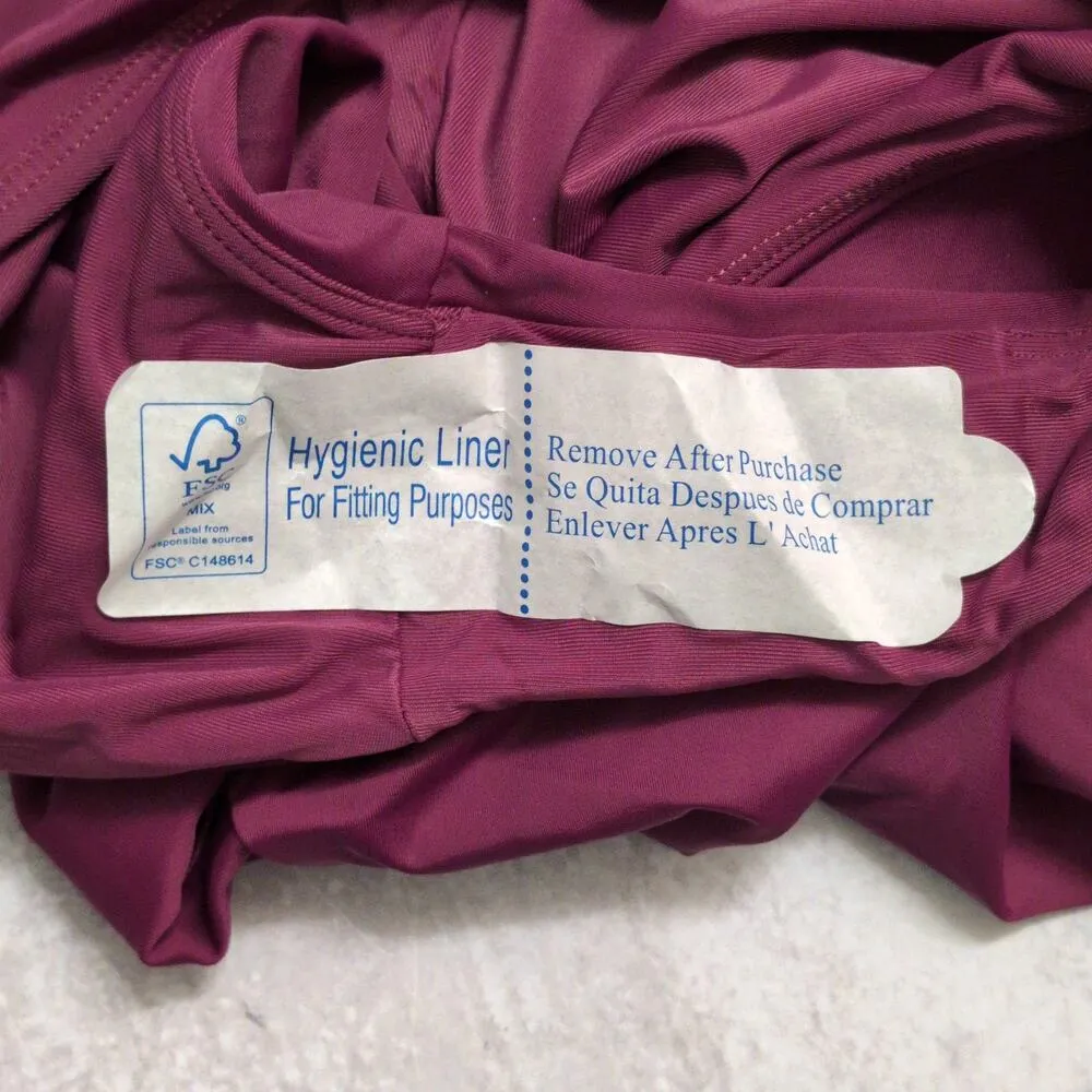 Andie Baia One Piece Plum Swimwear Bathing Suit Adjustable Underwire Size S New - Image 5