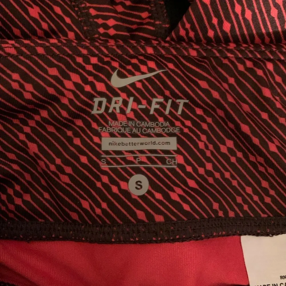 NIKE Multi Color Printed Dri Fit Workout Leggings - Image 4