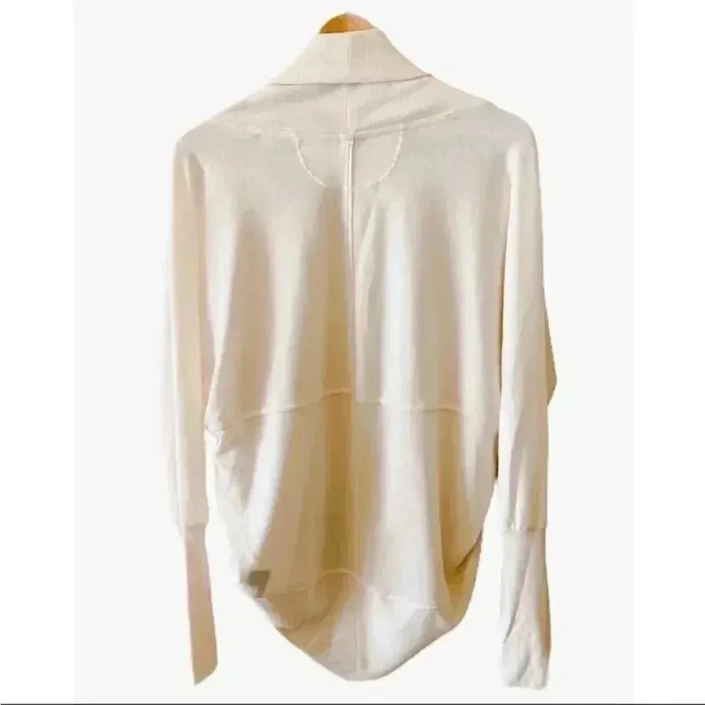 Mossimo Long Sleeves Off White Oversized Open Front Women Top SP #1423 Size undefined - Image 2