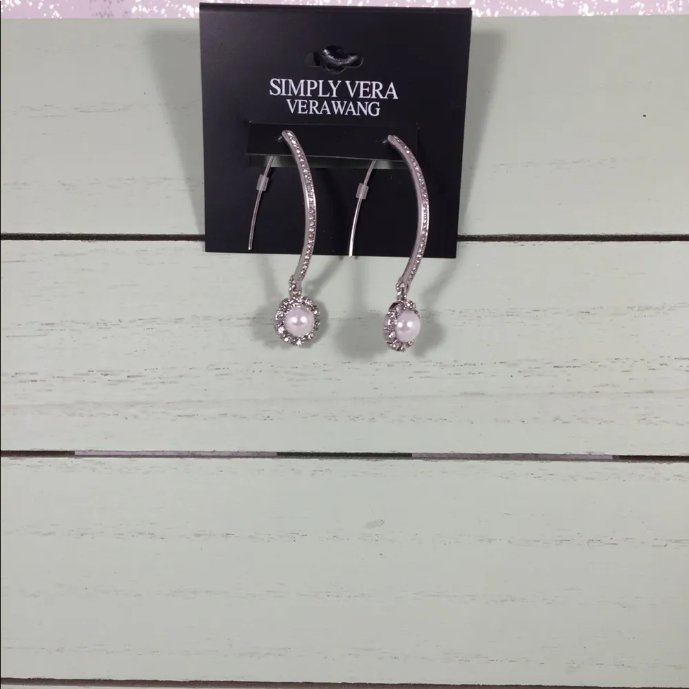 🆕 Simply Vera Vera Wang Crystal Dangle Earrings - Image 3