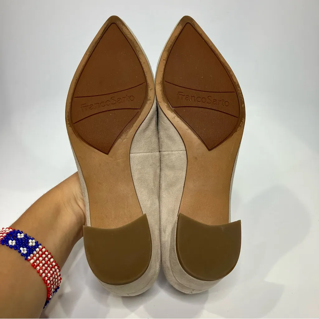 Franco Sarto vincenza cream tan block heel pumps womens sz 6 dressy professional - Image 6