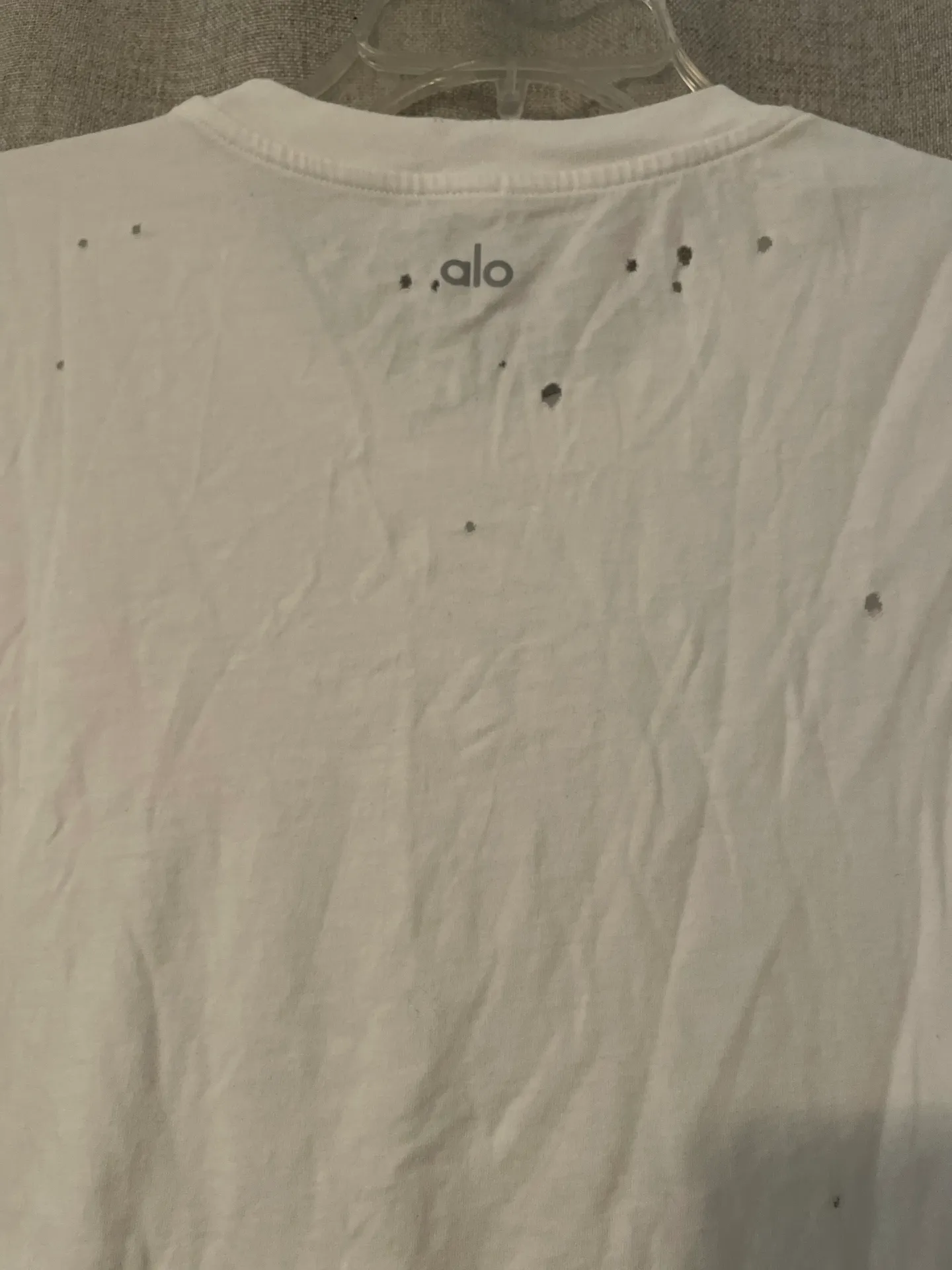 Alo Yoga Alo | White Distressed Tee | M - Image 6