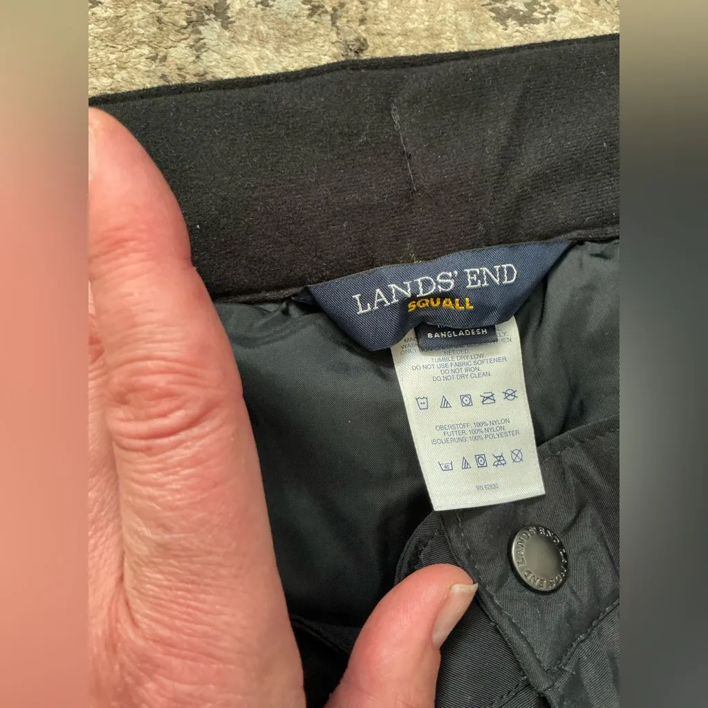 LANDS END squall snow / ski pants ☃️❄️ Black Size 1X - Image 9