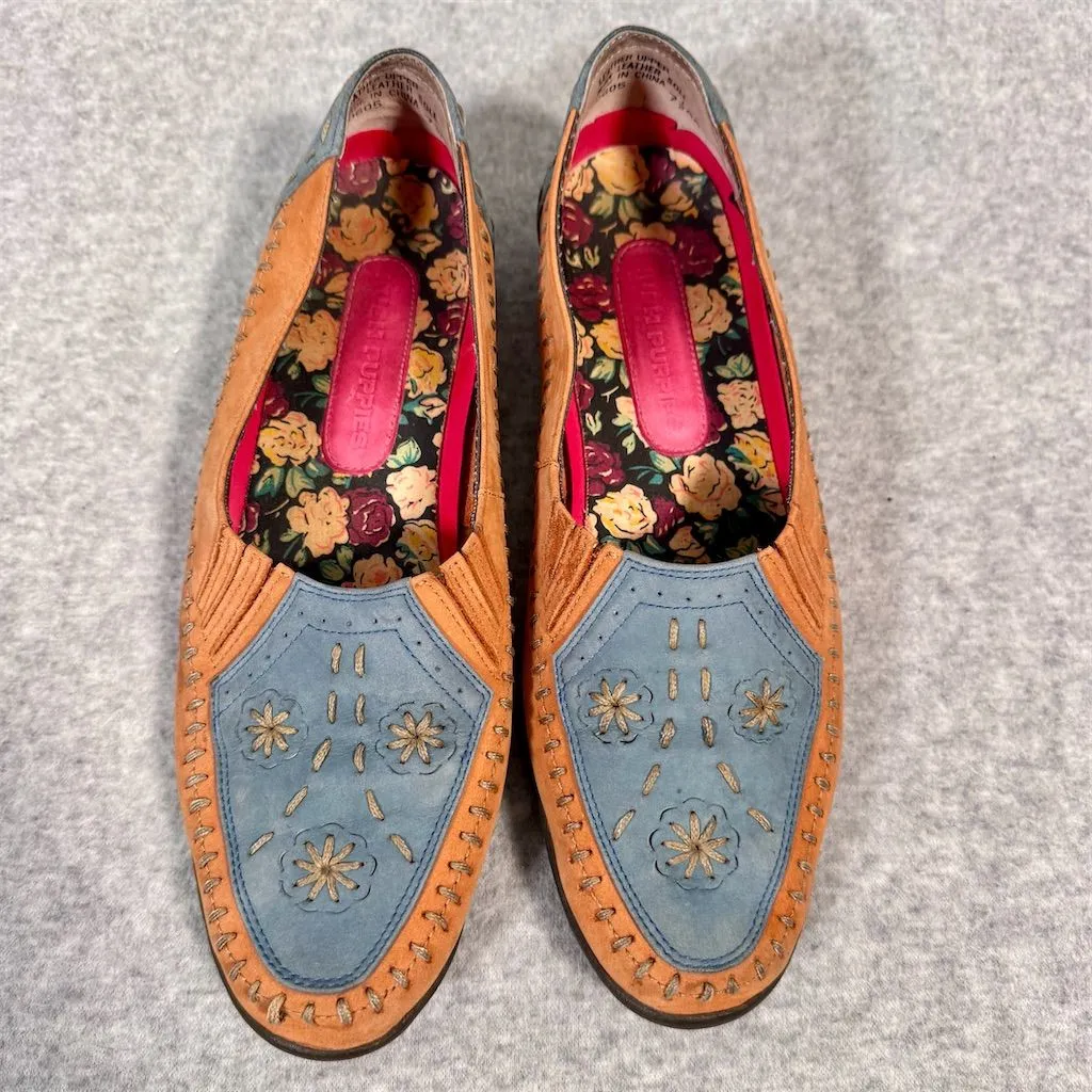 Hush Puppies Women's Floral Embroidered Slip-On Loafers Size 7.5 - Image 5