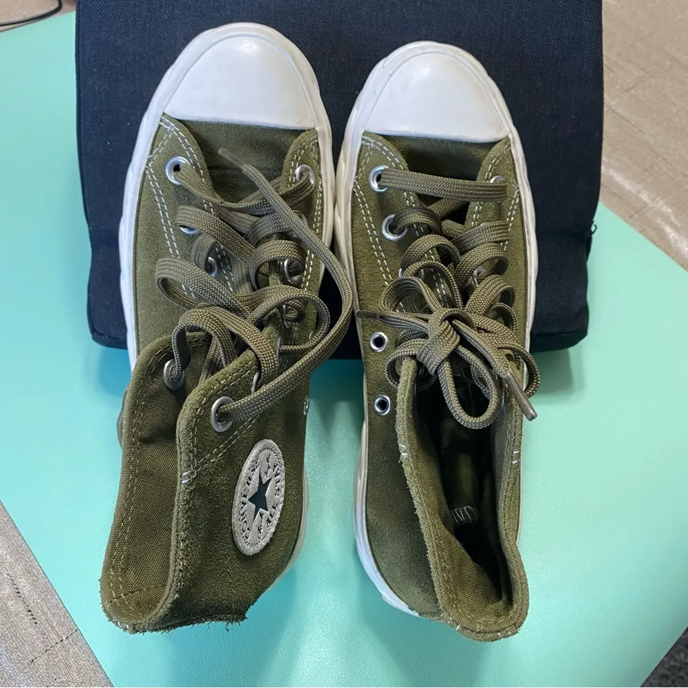 Converse Chuck Taylor All Star Lift Platform Moss Green Sneakers Size 5.5 - Image 10