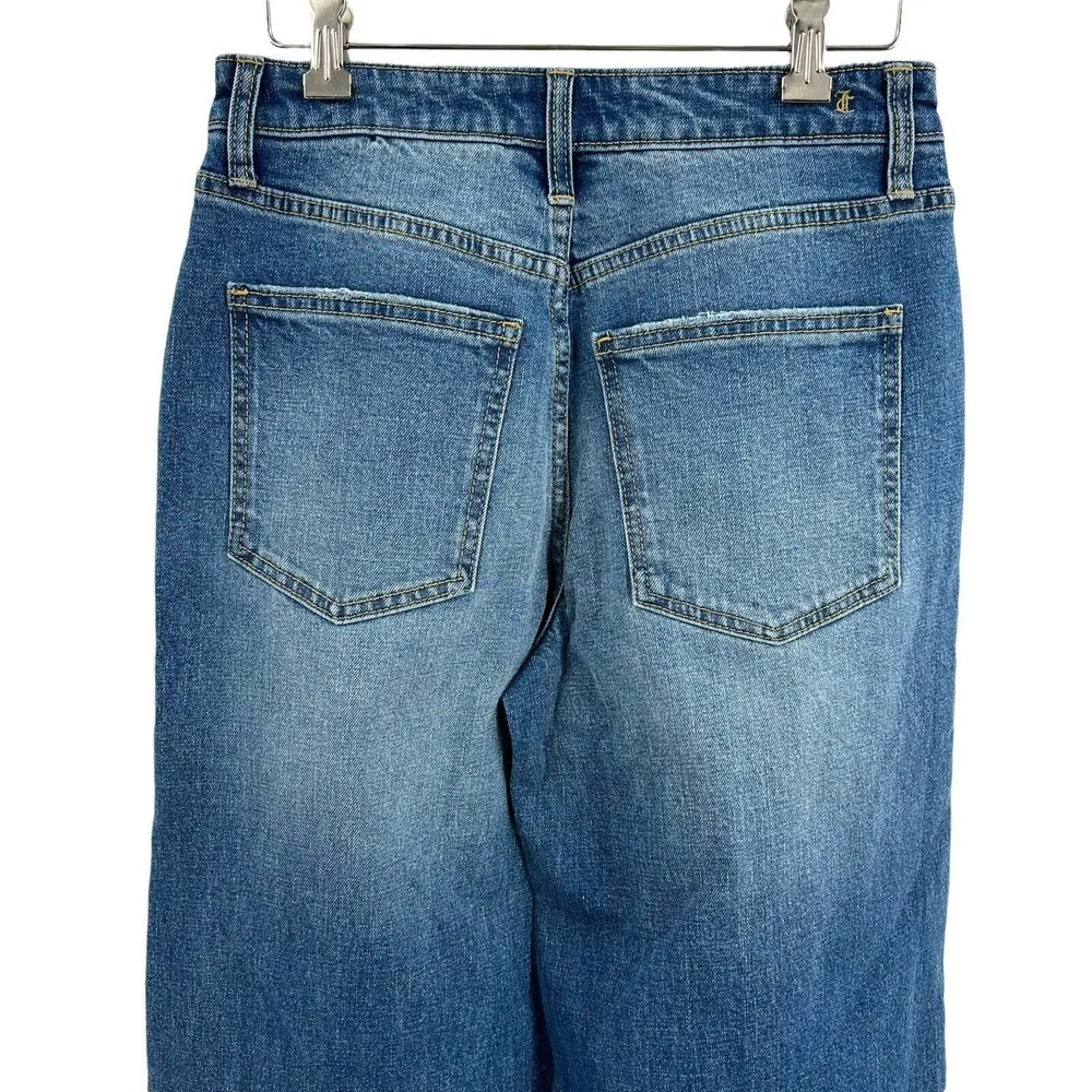 Juicy Couture Wide Leg Destroyed Jeans Size 26 New - Image 6