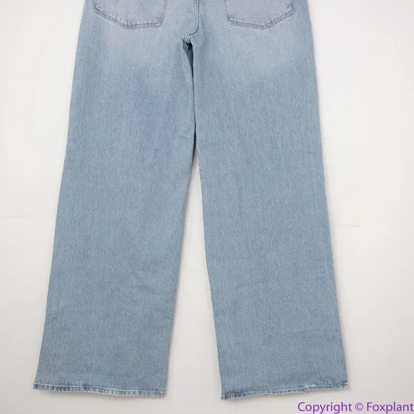 NEW Madewell Superwide-Leg‎ Jeans in Blaisdell Wash, 30 - Image 9