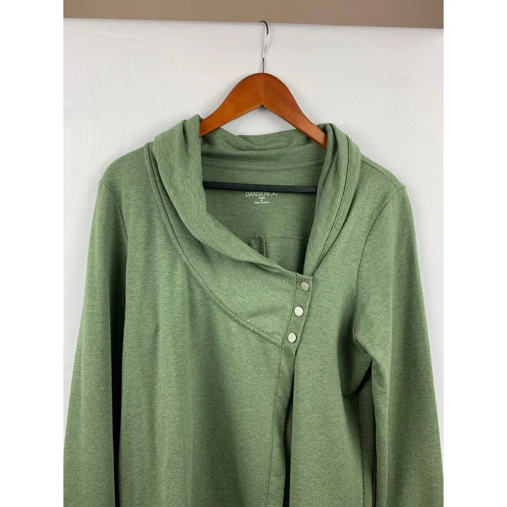 Danskin Women’s  Green Wrap Around Shirt Size M - Image 3