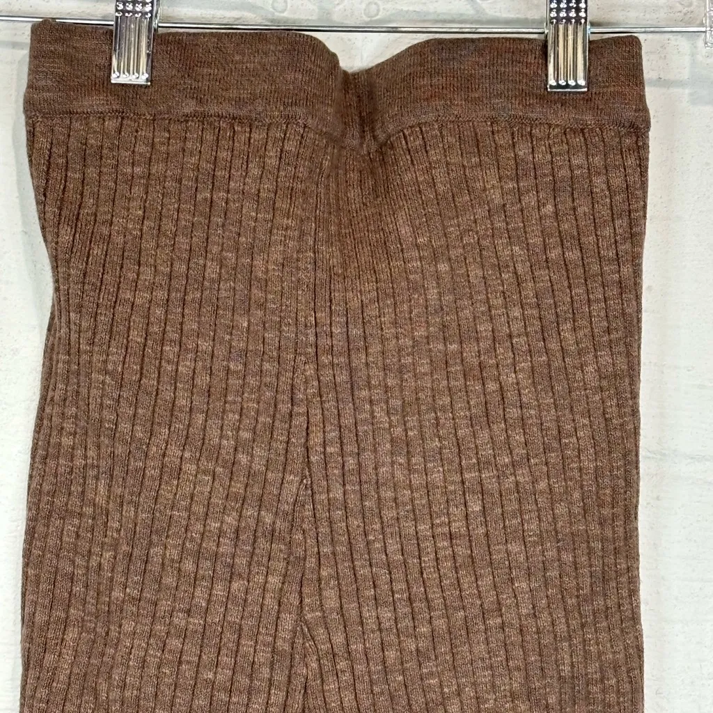 Free People Beach Woman’s Ribbed Brown Sweater Knit Shorts Size XS - Image 6