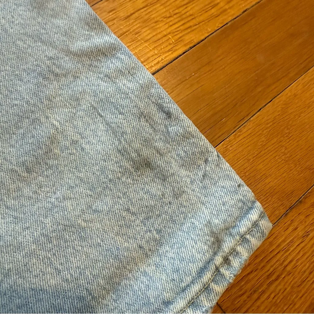 ABERCROMBIE & FITCH 90s Low Rise Curve Love Light Wash Denim Jeans size 30 - Image 6