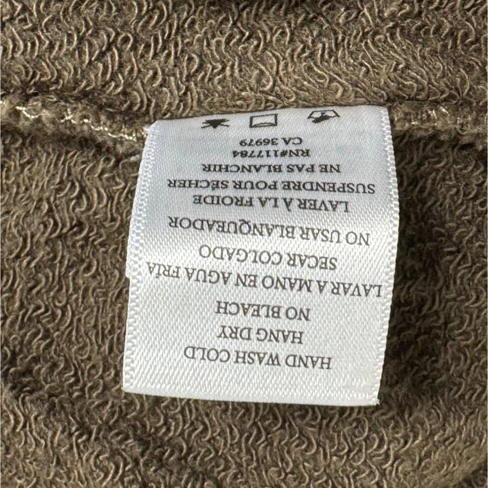 Rails Theo Flocked Olive Leopard Print Pullover Sweatshirt Size S - Image 12