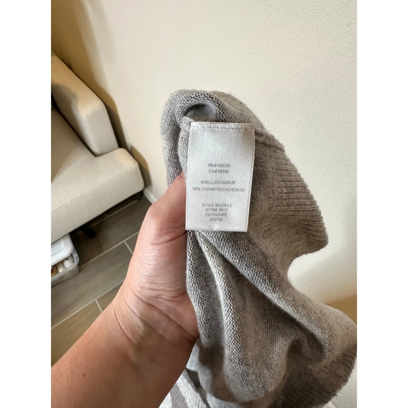 Equipment  zebra print cashmere pullover -small - Image 4