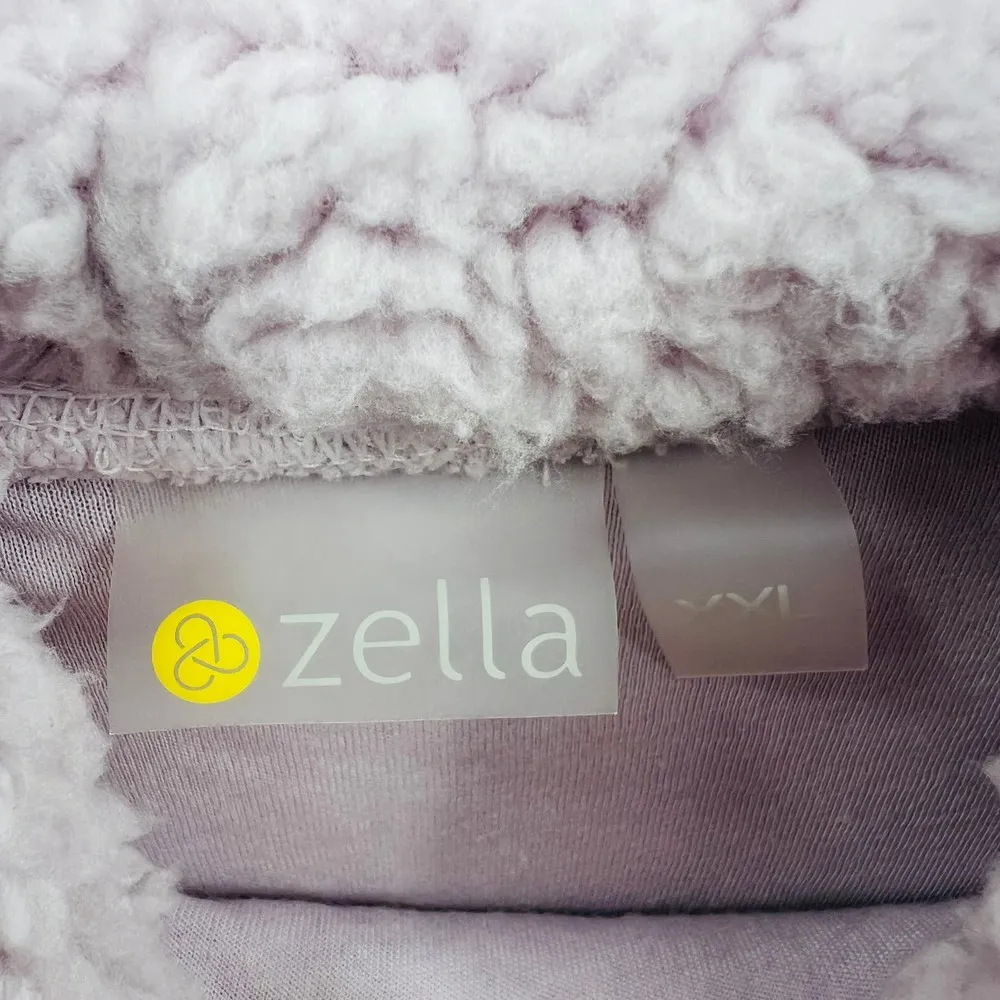 Z by Zella Women's Purple Hush Hooded Fleece Sweatshirt Size XXL - Image 4