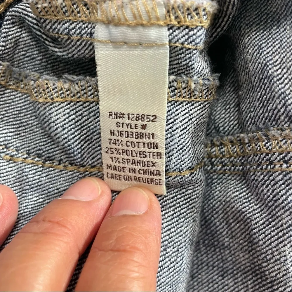 Hot Kiss Denim Jean Jacket Western Southwestern Embroidered size M - Image 12