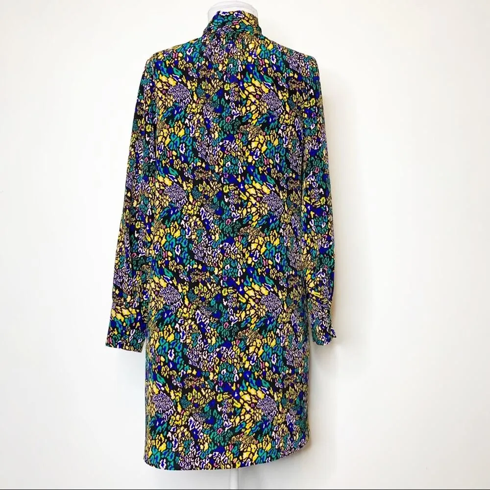 NWT Tanya Taylor faith silk leopard bow dress - Image 9