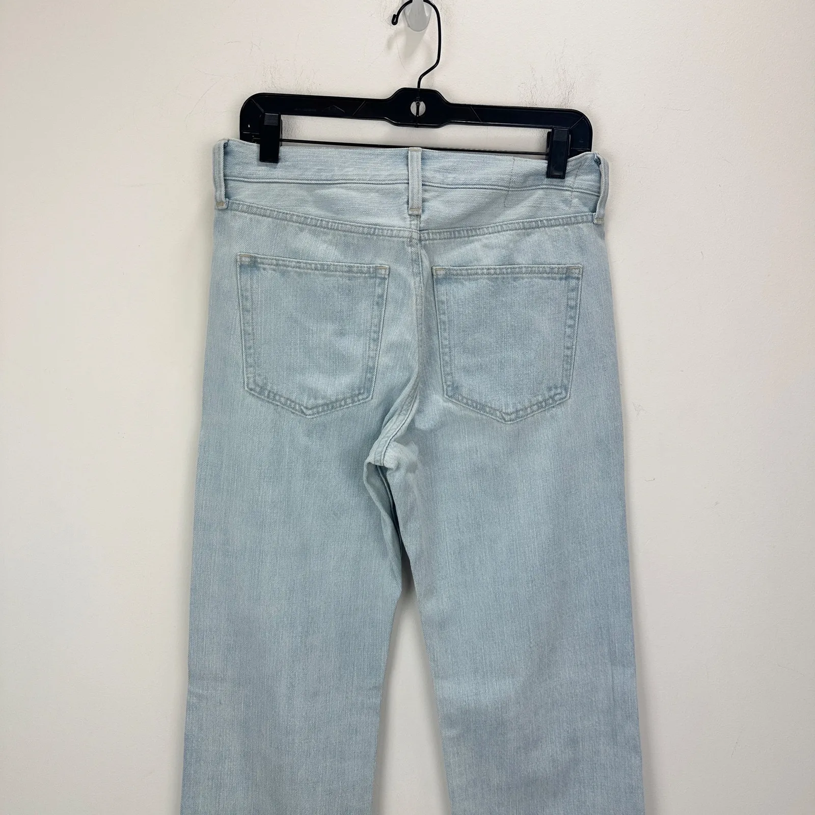 J.Crew Mid Rise Straight Jean Montauk Wash Light Blue Full Length US 26 NWT - Image 7