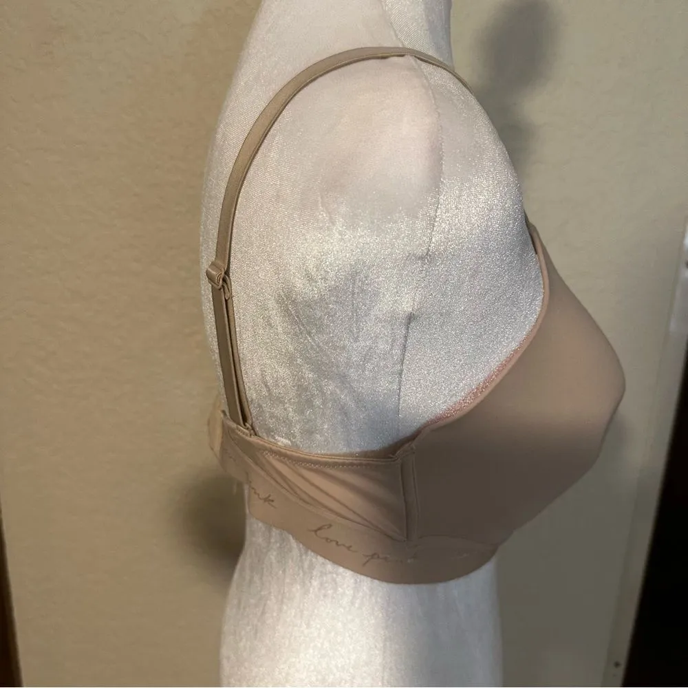 PINK WEAR EVERYWHERE‎ WEAR EVERYWHERE LIGHTLY LINED BRA 36DD BEIGE - Image 7
