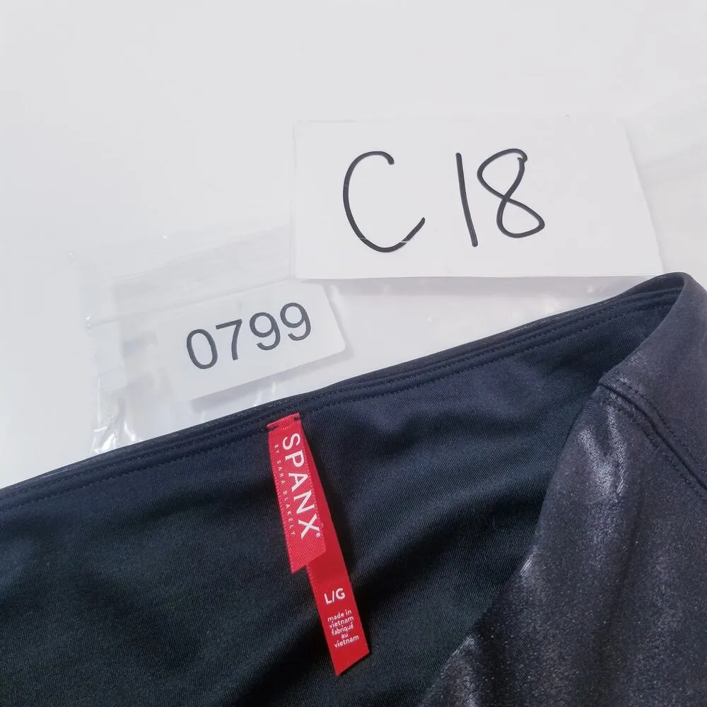 SPANX Faux Leather Moto Leggings - Image 14