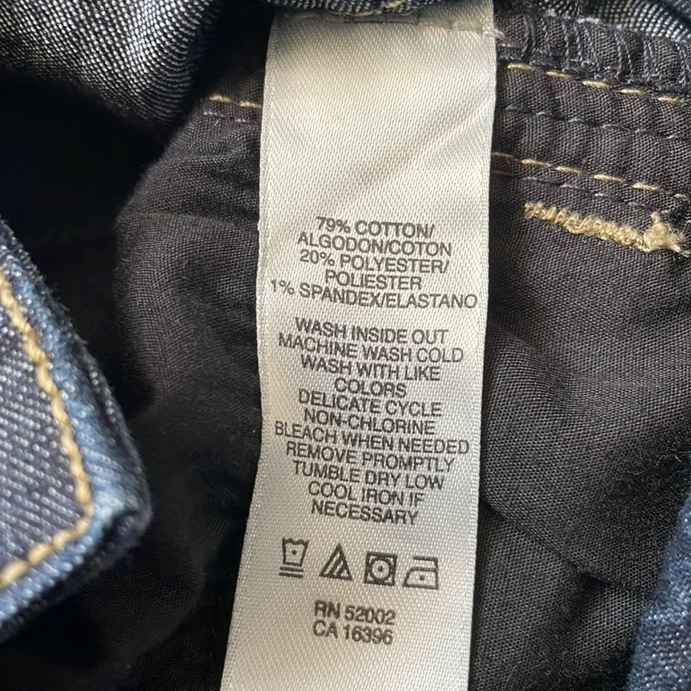 DKNY 26x30 womens skinny jeans dark wash bluish grey LIKE NEW - Image 5