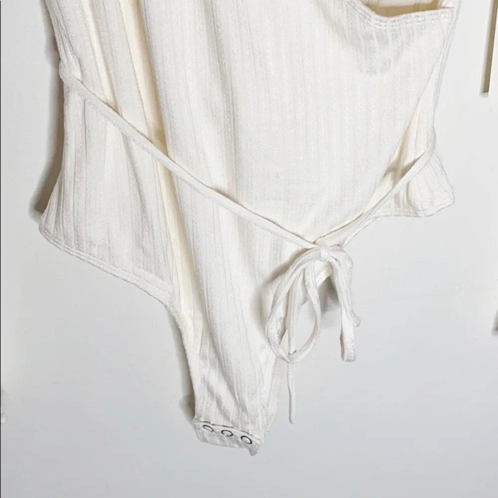 Capulet Prima white ribbed long sleeve bodysuit size S - Image 7