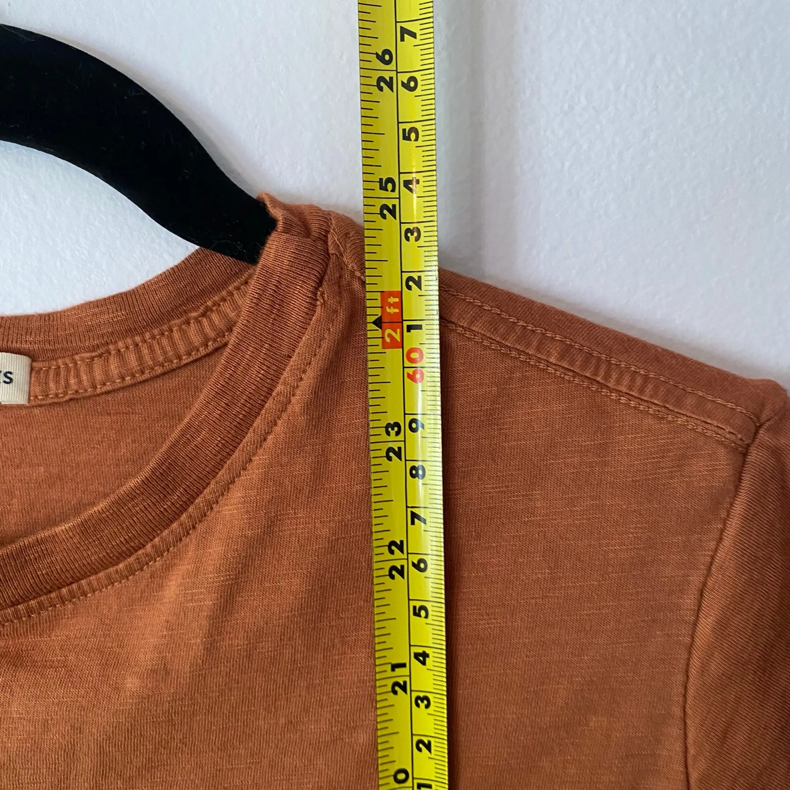 Marine Layer Burnt Orange Crewneck Tee Cotton Lightweight Casual Women's size XS - Image 7