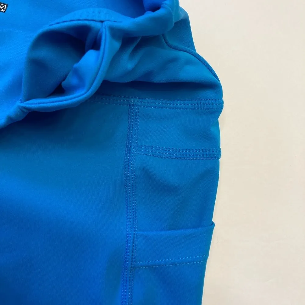 Zyia Royal Blue Willow Light N Tight Hi-Rise Crop Legging Size 4 With Pockets - Image 6