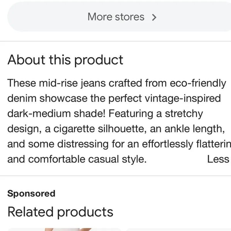 NEW Joe's Jeans The Lara Mid Rise Cigarette Ankle Jeans Organic Stretch 31/12-14 - Image 11