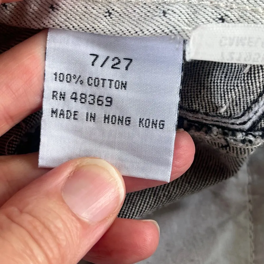 Blaze Women's Vintage Western Jeans Grey Printed Size 7/27 Gray - Image 10