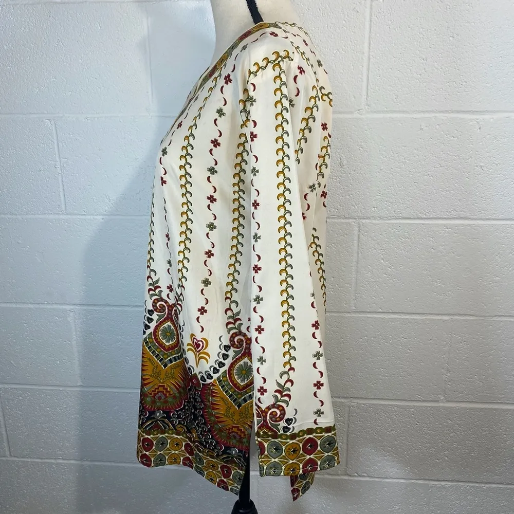 Maple Clothing Indian Kurti Top Tunic Printed Blouse Red - Image 4