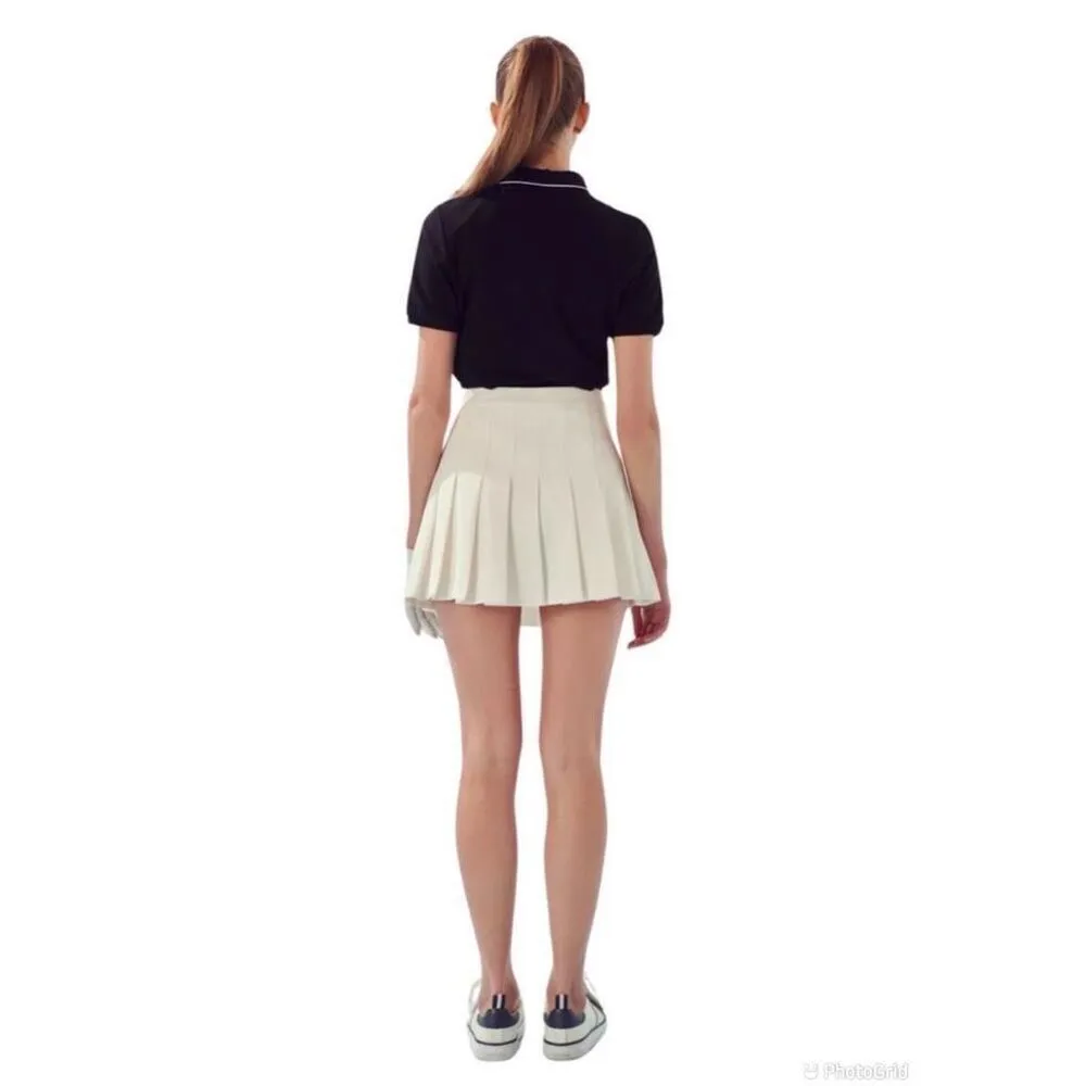 English Factory Pleated Tennis Skort/Skirt with Shorts underneath - Image 5