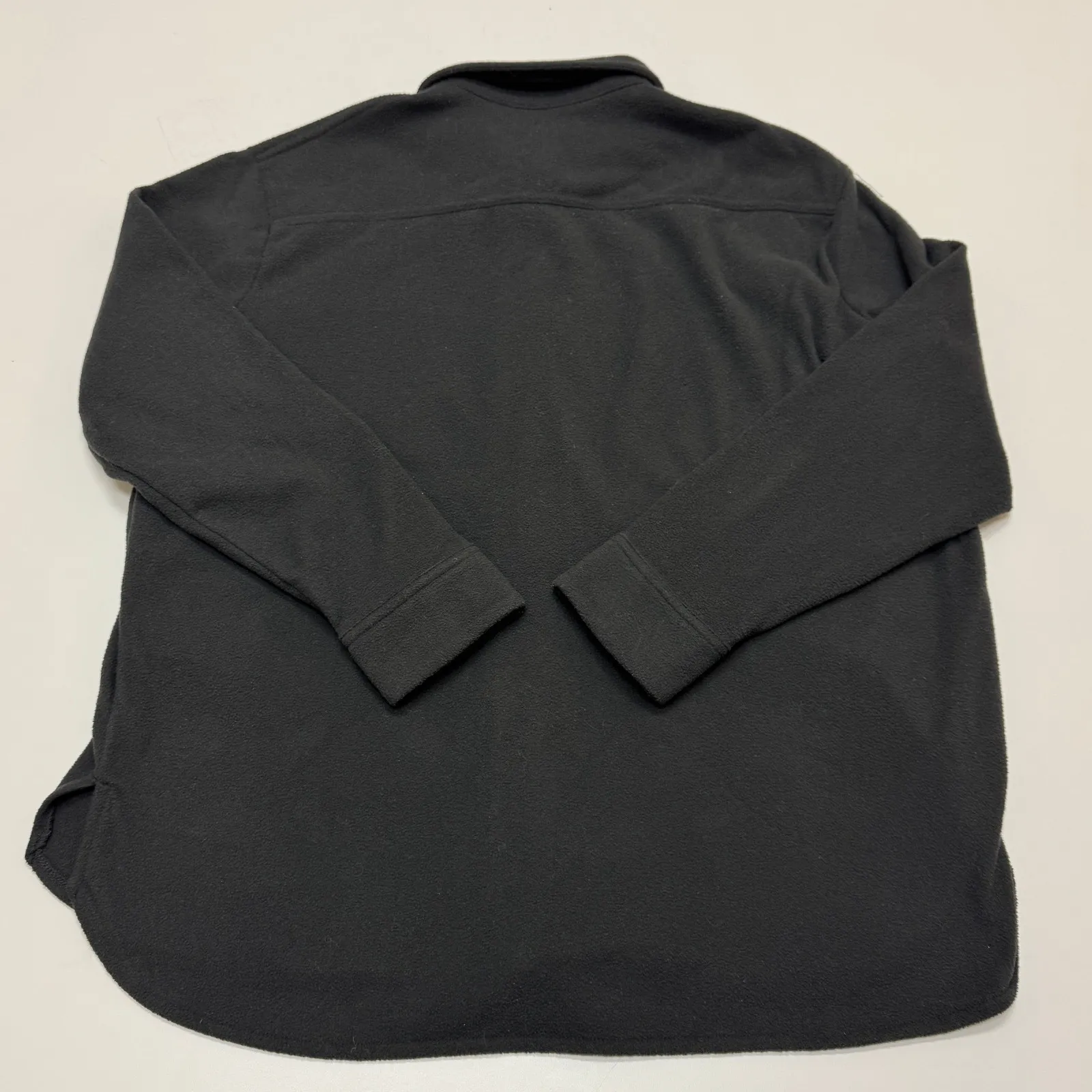 Madewell Womens Shacket Medium Black Fleece Button Up Fleecelayer Shirt Jacket - Image 6