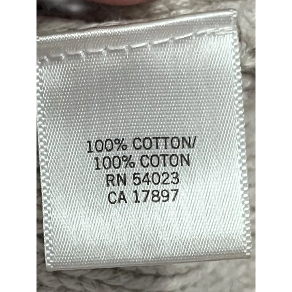 Vintage Banana Republic Fishermans Cable Knit Shawl Collar Sweater‎ Size Medium - Image 4