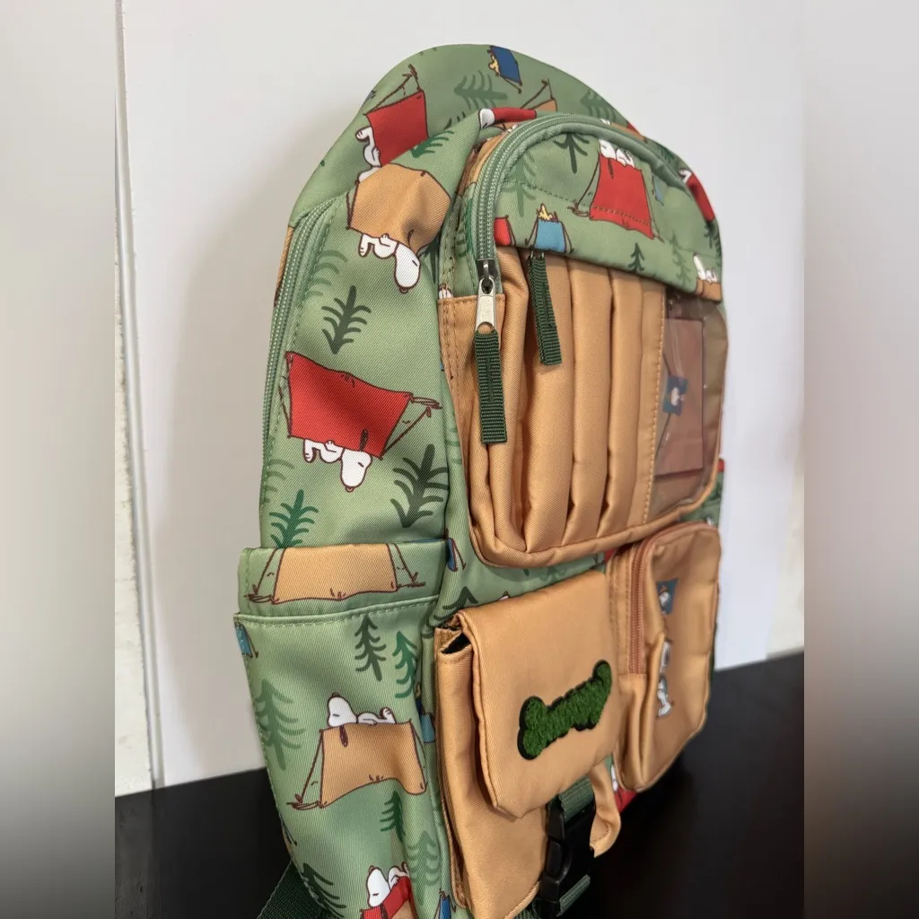 Peanuts Snoopy Beagle Scouts Camping Multi-Pocket Backpack - Image 6