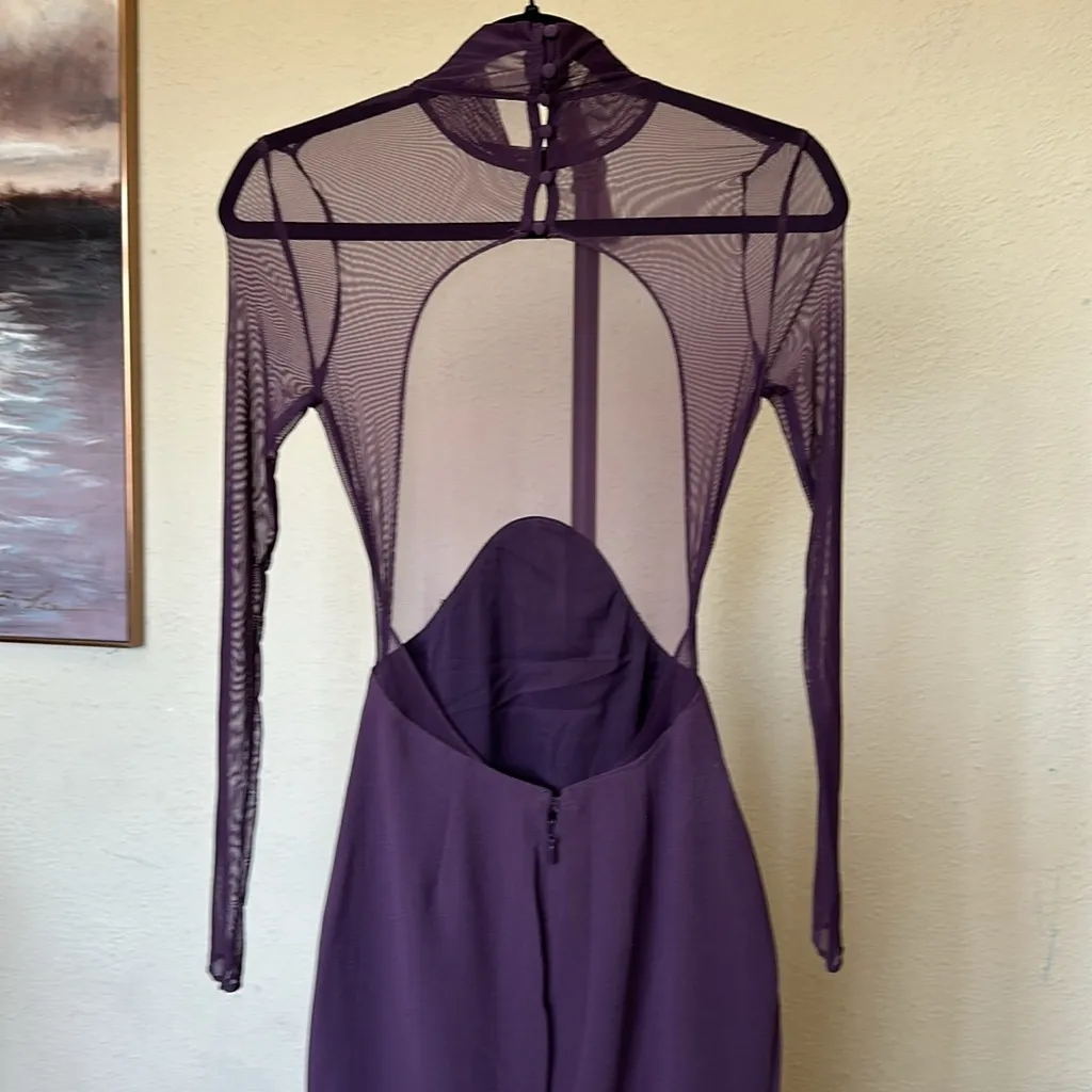 HOUSE OF CB‎ XS D-DD  'Safiya' Black Grape Maxi Dress NWOT - Image 12