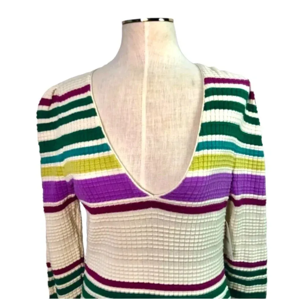 NWT Free‎ People Gidget Knit Sweater Dress in Ivory - Image 4