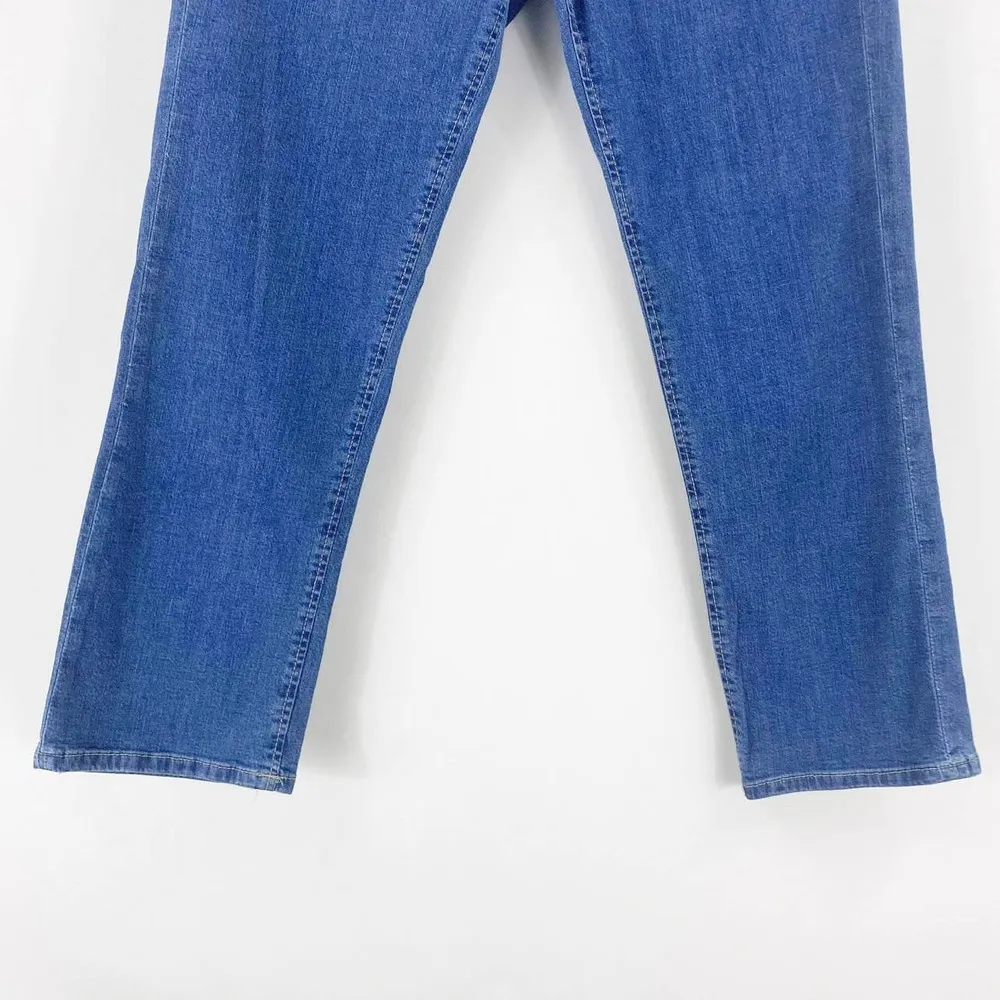 THEORY Blue Medium Wash Bootcut Jeans - Image 14
