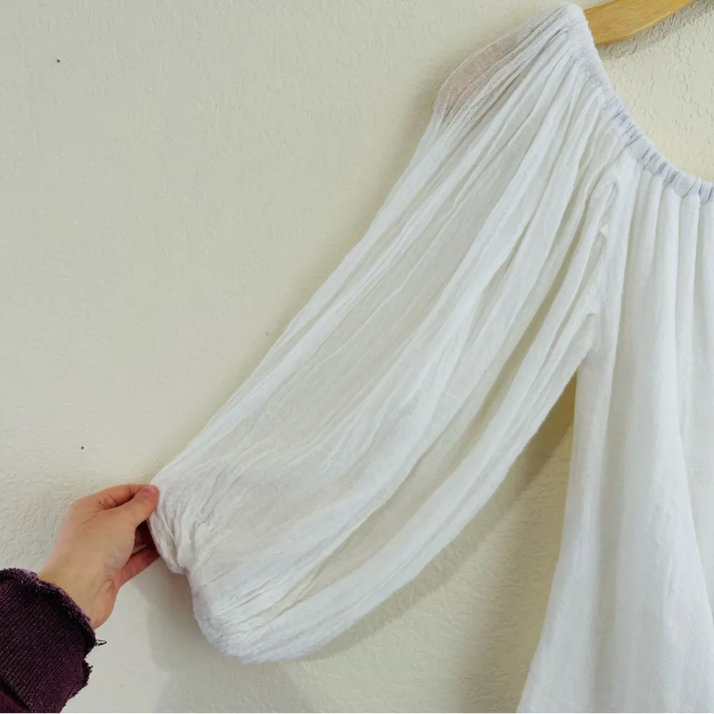 Jens' Pirate Booty // Cotton Gauze Balloon Sleeve Blouse - Image 3